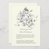 Verzögern Sie unser Datum Hochzeit Cross Corona Vi Einladung (Vorne/Hinten)