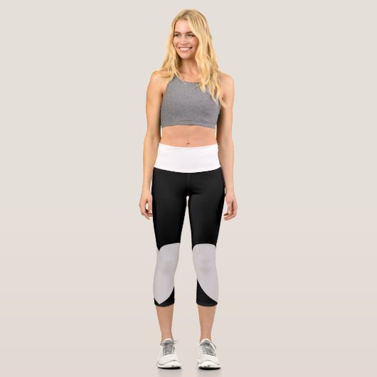 verzögert schwarzes capri leggings (Vorderseite)