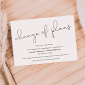 verzögert | Storniert | Änderung der Pläne für Hoc Einladung