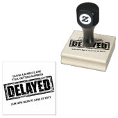 Verzögertes Hochzeitsereignis mit Ihrer neuen Date Gummistempel (Stempel)