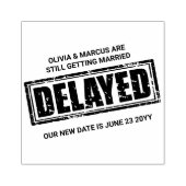 Verzögertes Hochzeitsereignis mit Ihrer neuen Date Gummistempel (Prägung)