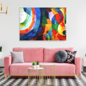 Verzögerung - Rundformen, Sonne, Mond Leinwanddruck (Insitu (Wohnzimmer))