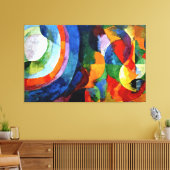 Verzögerung - Rundformen, Sonne, Mond Leinwanddruck (Insitu (Wohnzimmer))