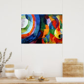 Verzögerung - Rundformen, Sonne, Mond Poster (Küche)