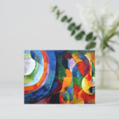 Verzögerung - Rundformen, Sonne, Mond Postkarte (Stehend Vorderseite)