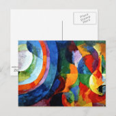 Verzögerung - Rundformen, Sonne, Mond Postkarte (Vorne/Hinten)