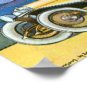 Verzögerung ~ Vintage Kfz-Werbung Poster (Ecke)