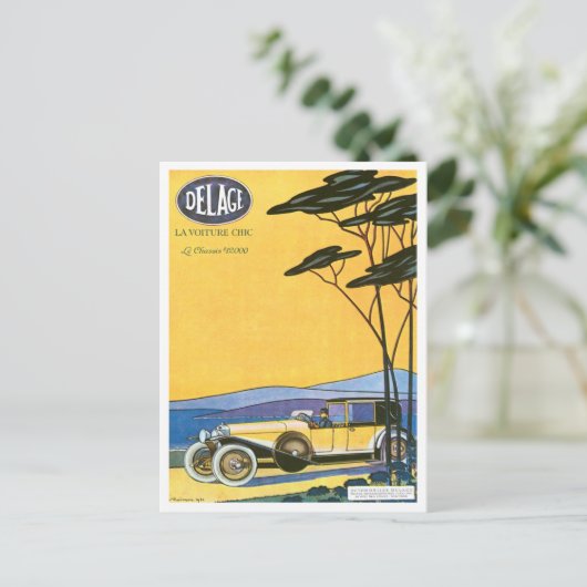 Verzögerung ~ Vintage Kfz-Werbung Postkarte (Stehend Vorderseite)