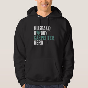 Verzweifelter Zimmermann Ehemann Daddy Zimmermann Hoodie