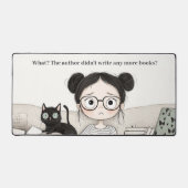 Verzweiflung eines Katzen liebenden Lesers Schreibtischunterlage (Vorderseite)