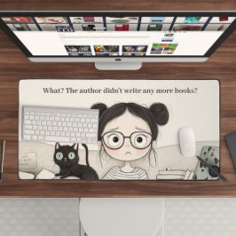 Verzweiflung eines Katzen liebenden Lesers Schreibtischunterlage