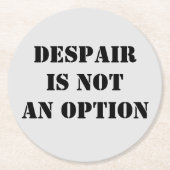 Verzweiflung ist kein optionaler Untersetzer für G (Vorderseite)