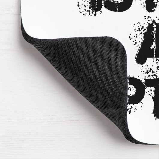 Verzweiflung ist keine Option Schwarz-weißen Glaub Mousepad (Ecke)