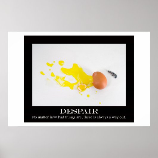 Verzweiflung Poster (Vorne)