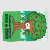 Verzweigen mit Liebe, die einen Baum umarmen Golfhandtuch (Horizontal)