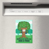 Verzweigen mit Liebe, die einen Baum umarmen Magnet (In Situ (Geschirrspüler))