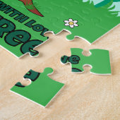 Verzweigen mit Liebe, die einen Baum umarmen Puzzle (Seite)