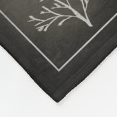 Verzweigenbaum-Schösslings-Kreide-Zeichnen Fleecedecke (Ecke)