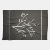 Verzweigenbaum-Schösslings-Kreide-Zeichnen Handtuch (Horizontal)
