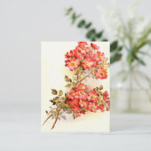 Verzweigung mit benutzerdefinierten Rose-Blume Postkarte (Stehend Vorderseite)