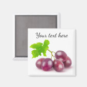Verzweigung roter Trauben Magnet (Vorderseite/Rückseite)