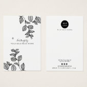 Verzweigungen Design Earring Display Card (Vorne & Hinten)