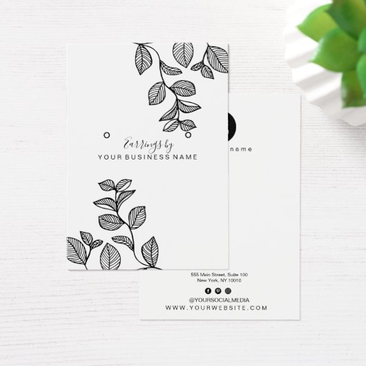 Verzweigungen Design Earring Display Card (Schreibtisch)