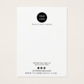 Verzweigungen Design Earring Display Card (Rückseite)