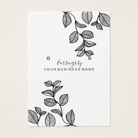 Verzweigungen Design Earring Display Card (Vorderseite)