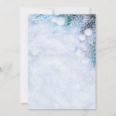 Verzweigungen mit Kiefern, Snow-String-LeuchtenDat Save The Date (Rückseite)