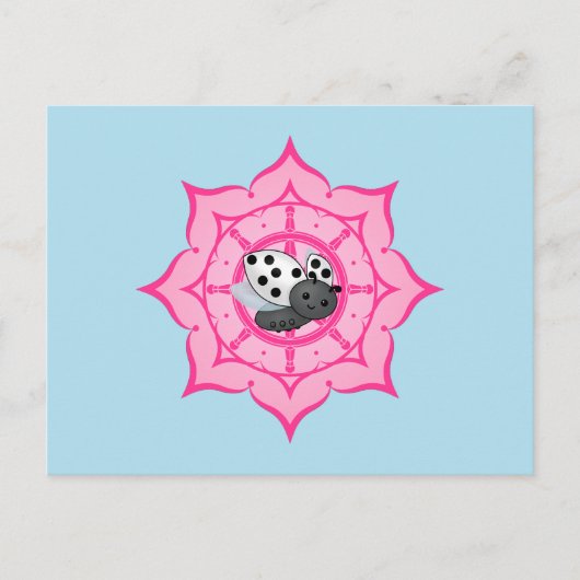 Vesak Buddha Ladybug Postkarte (Vorderseite)