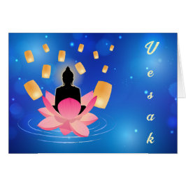 Vesak Day Buddha auf Lotus Lantern Vaisakha