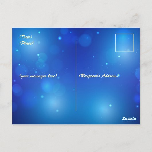 Vesak Day Buddha auf Lotus Lantern Vaisakha Postkarte (Rückseite)