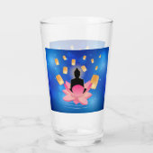 Vesak Day Buddha on Lotus Lantern Vaisakha Glas (Rückseite)