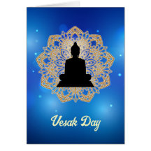 Vesak Day Buddha und Mandala Vaisakha Purnima