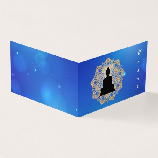 Vesak Day Buddha und Mandala Vaisakha Purnima (Vorderseite)