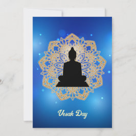 Vesak Day Buddha und Mandala Vaisakha Purnima