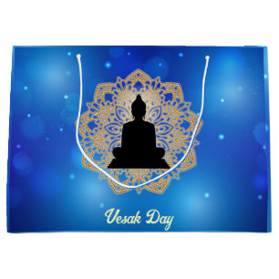 Vesak Day Buddha und Mandala Vaisakha Purnima Große Geschenktüte