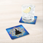 Vesak Day Buddha und Mandala Vaisakha Purnima Rechteckiger Pappuntersetzer (Vor Ort)