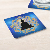 Vesak Day Buddha und Mandala Vaisakha Purnima Rechteckiger Pappuntersetzer (angewinkelt)