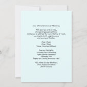 Vesak Lotus Monk Zen Einladung (Rückseite)