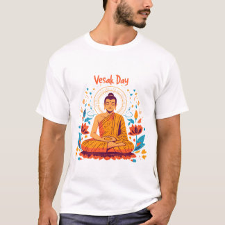 Vesak-Tag, Buddha-Illustration für Vesak-Tag T-Shirt