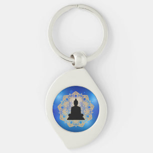Vesak-Tag Buddha und Mandala Vaisakha Purnima Schlüsselanhänger