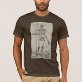 Vesalius Skelett T-Shirt (Vorderseite)