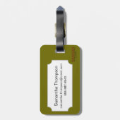 Vesalius: Skelettartiges System Gepäckanhänger (Rückseite vertikal)