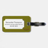 Vesalius: Skelettartiges System Gepäckanhänger (Rückseite horizontal)