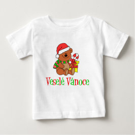 Vesele Vanoce Tschechischer Weihnachtsbär Baby T-shirt