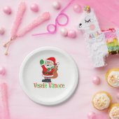 Vesele Vanoce Tschechischer Weihnachtsmann Teller (Party)