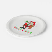 Vesele Vanoce Tschechischer Weihnachtsmann Teller (Schrägansicht)