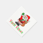 Vesele Vanoce Tschechisches Weihnachtsfest Santa N Serviette (Ecke)